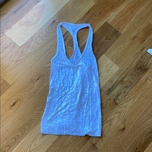 White lululemon workout tank top